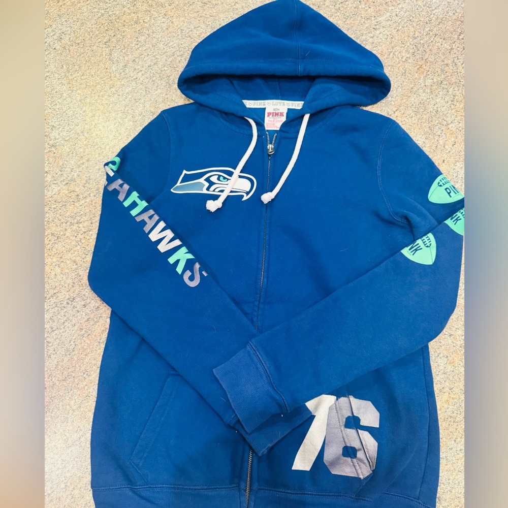 Seattle Seahawks NFL Pink Victoria’s Secret  hoodie jacket women’s size M